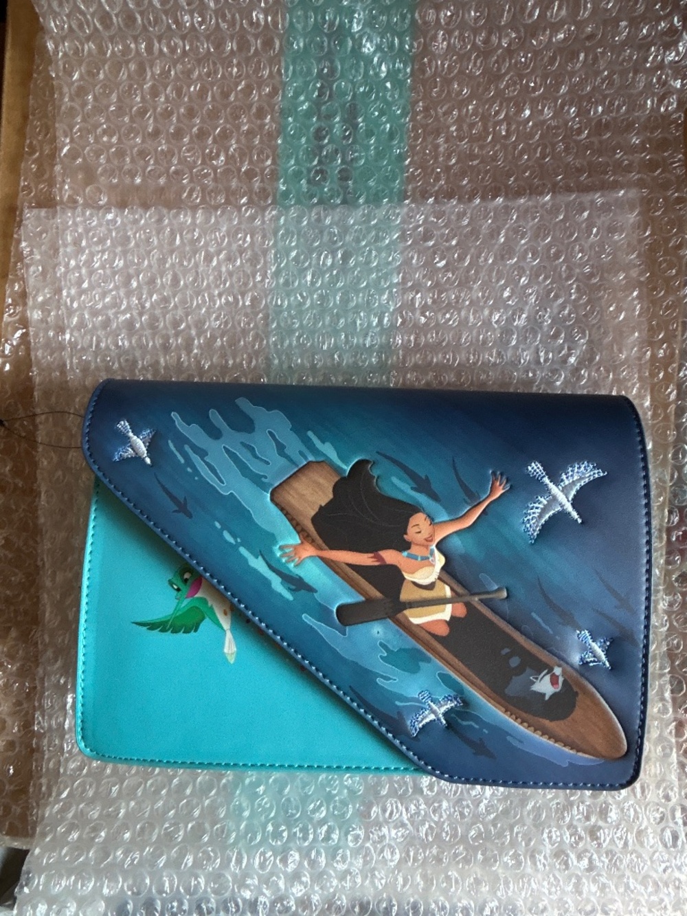 Loungefly Pocahontas Just Around the Riverbend Crossbody Bag Disney